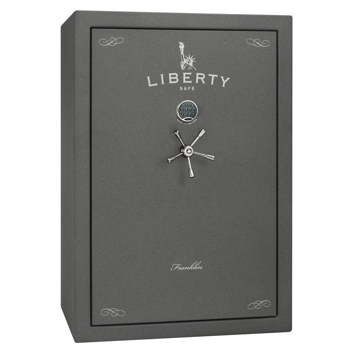Franklin 45 | Pro Flex Interior | Level 5 Security | 110 Minute Fire Protection | Dimensions: 60.5&quot;(H) x 42&quot;(W) x 27.5&quot;(D) | Up to 60 Long Guns | Granite Textured | Electronic Lock - Closed
